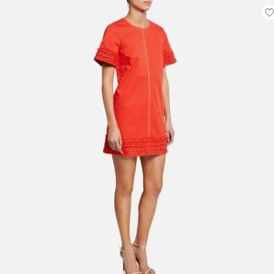 Cinq a Sept Military Twill Dress In Paprika